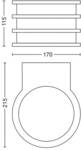 Outdoor wall light Lucca