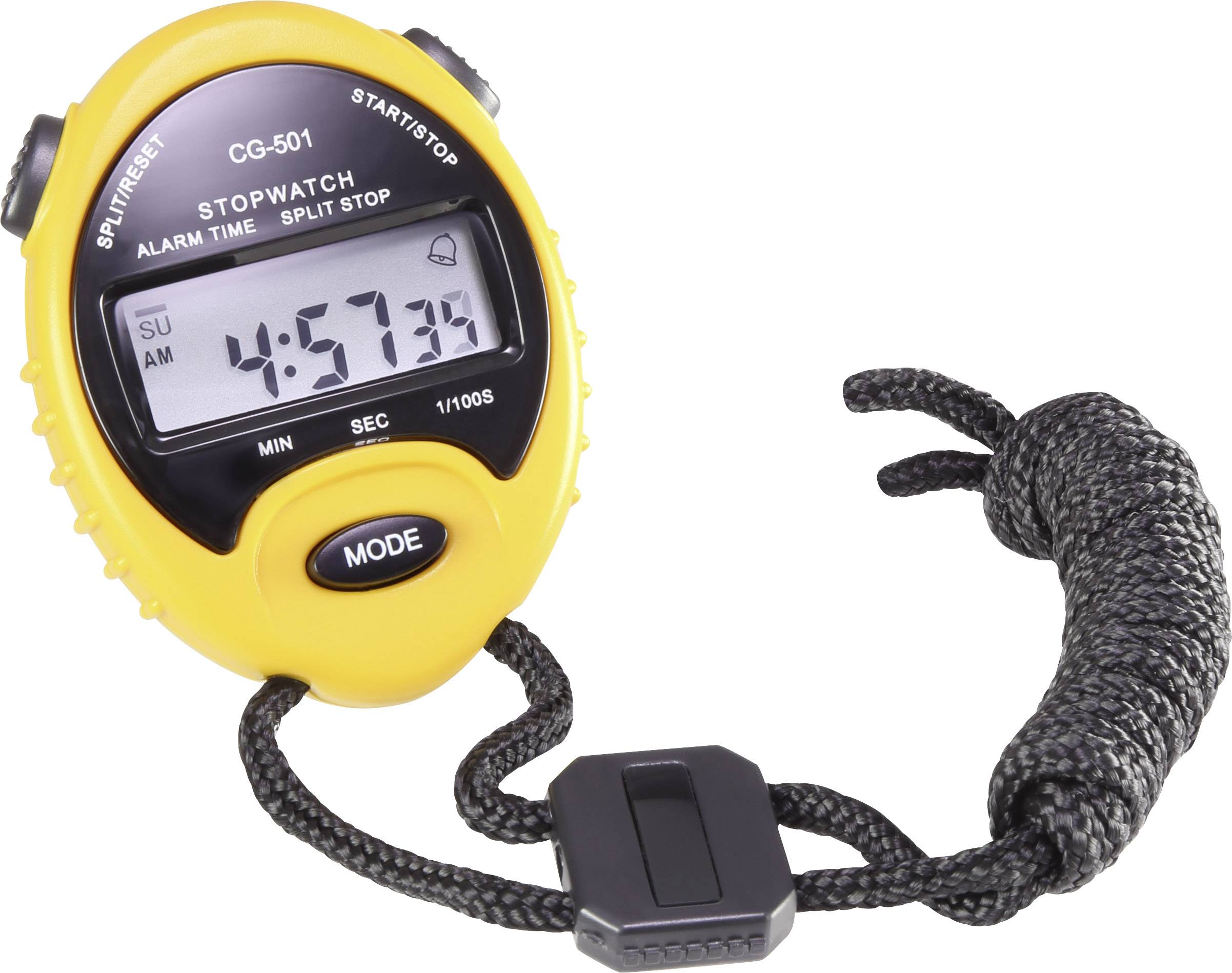 Basetech BTSWR Digital stopwatch Yellow, Black
