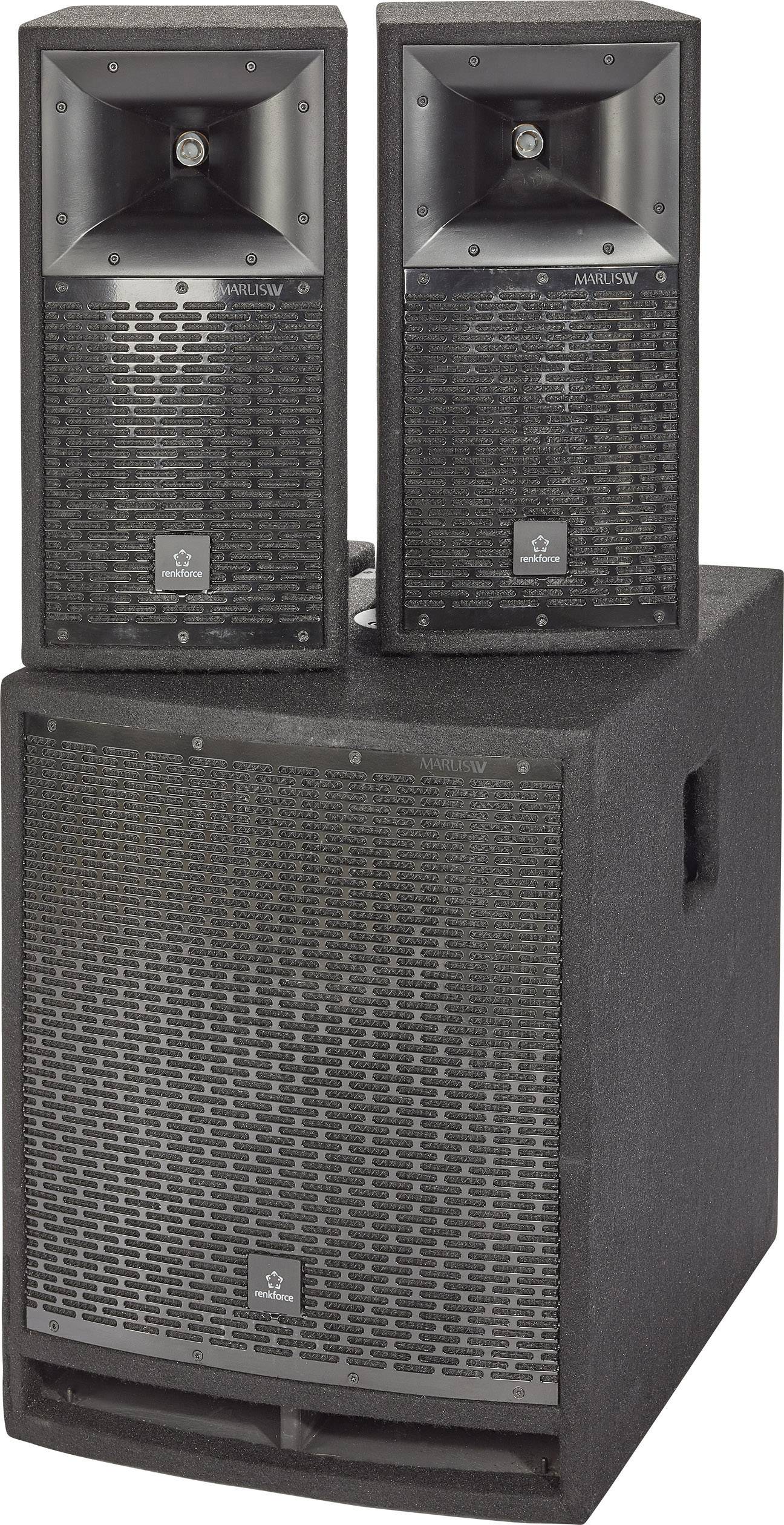 Renkforce M.A.R.L.I.S IV Active PA speaker set incl. subwoofer