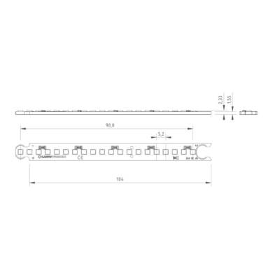 Buy Lumitronix LED array Warm white (L x W x H) 104 x 10 x 2.33 mm ...