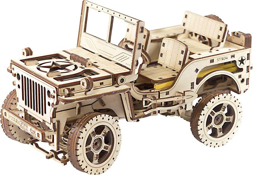 wooden model jeep