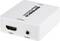 A white HDMI audio adapter labelled 'SPEAKA Professional'. It has HDMI and audio ports on the front.