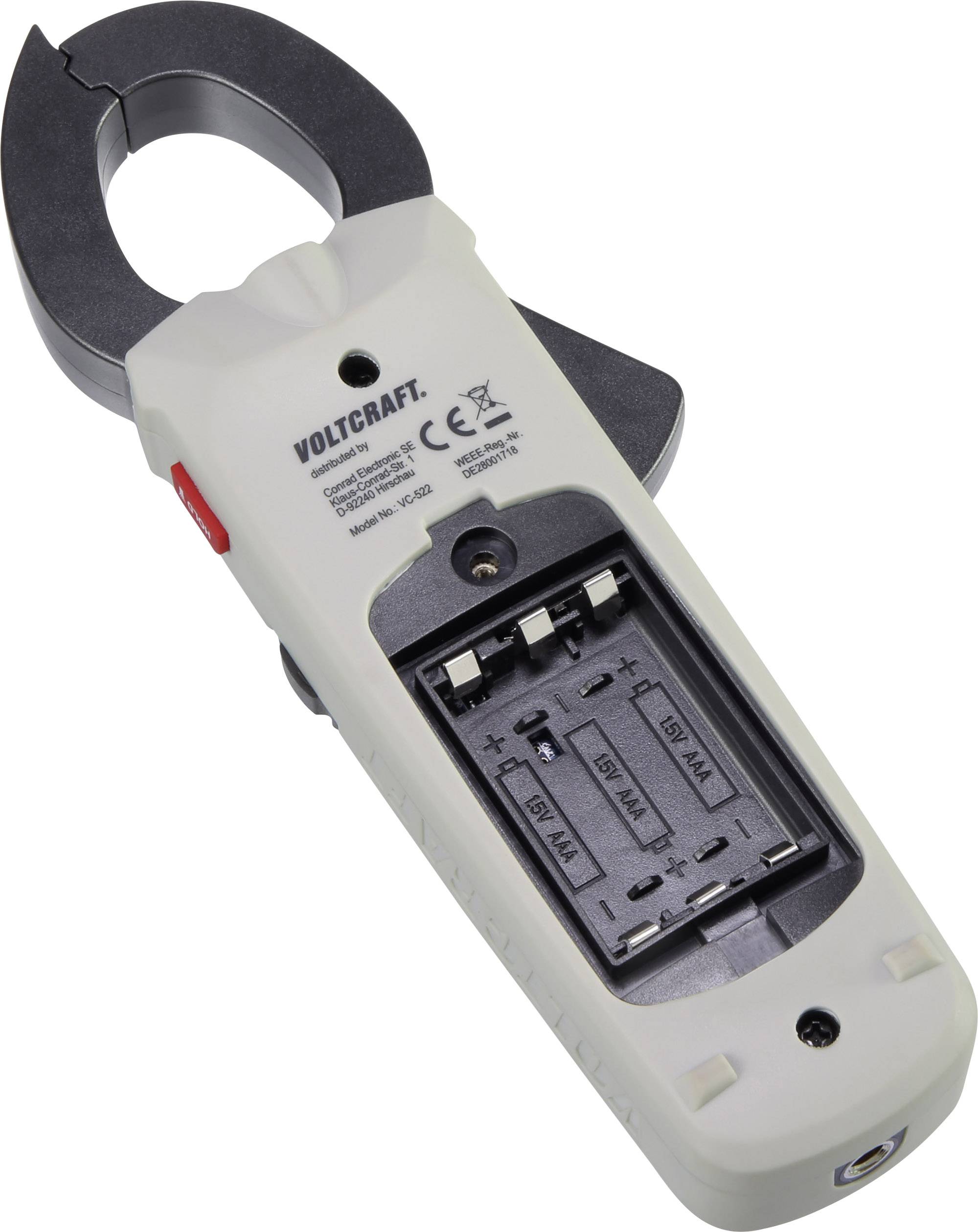 VOLTCRAFT VC522 (ISO) Clamp meter Calibrated to (ISO standards