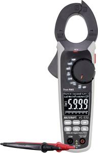 VOLTCRAFT VC-532 Clamp meter Calibrated to (ISO standards) Digital  CAT III 600 V Display (counts): 6000