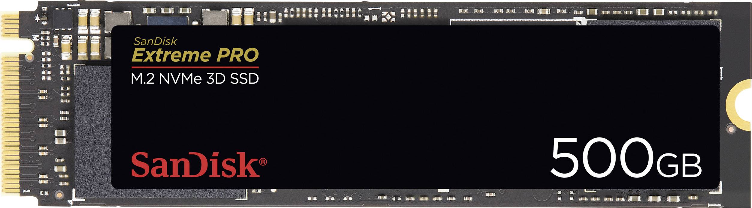 SanDisk Extreme PRO® 3D 500 GB NVMe/PCIe M.2 internal SSD M.2 NVMe PCIe 3.0 x4 Retail SDSSDXPM2-500G-G25-1