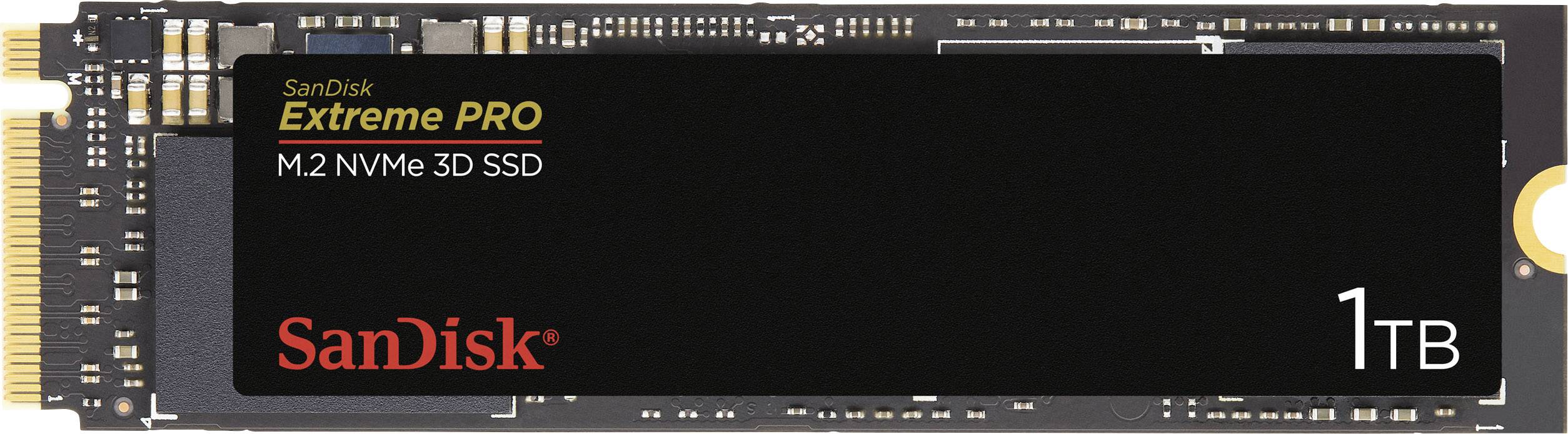 SanDisk Extreme PRO® 3D 1 TB NVMe/PCIe M.2 internal SSD M.2 NVMe PCIe 3.0 x4 Retail SDSSDXPM2-1T00-G25-1