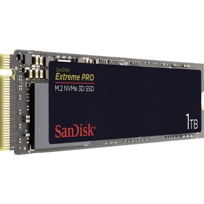 SanDisk Extreme PRO® 3D 1 TB NVMe/PCIe M.2 internal SSD M.2 NVMe PCIe 3.0 x4 Retail SDSSDXPM2-1T00-G25-3