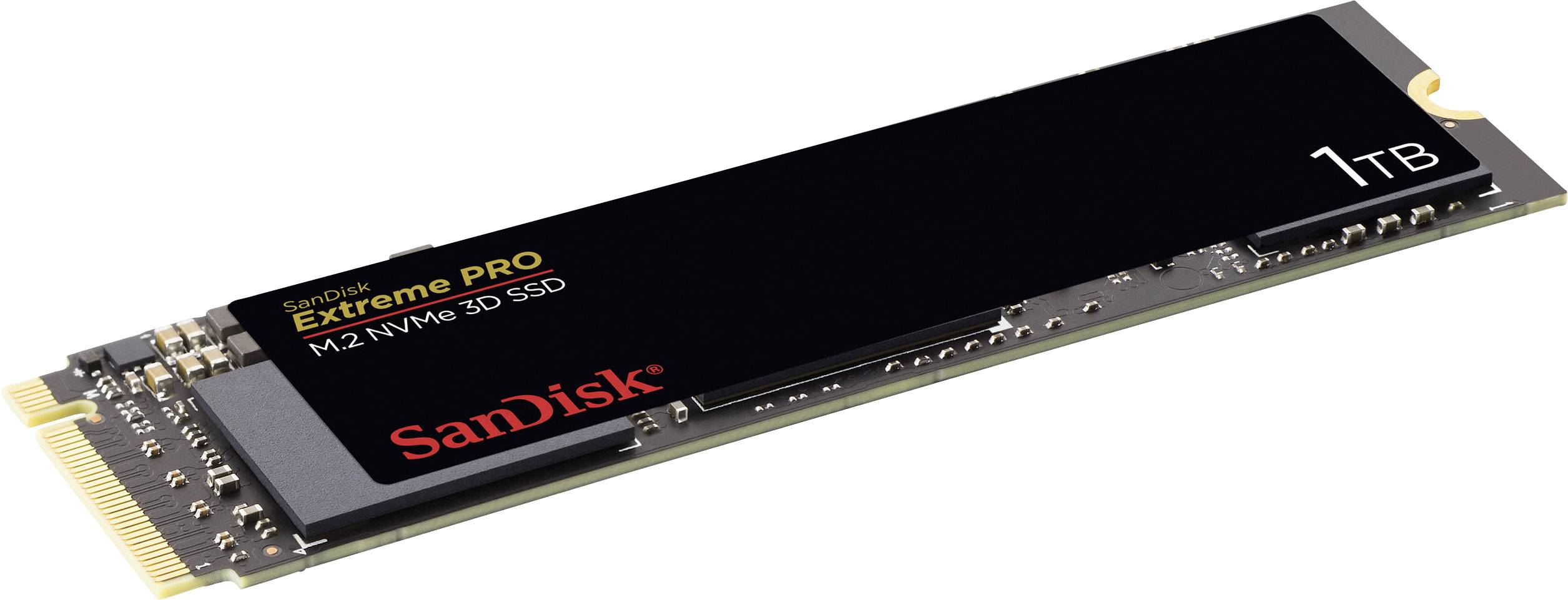SanDisk Extreme PRO® 3D 1 TB NVMe/PCIe M.2 internal SSD M.2 NVMe PCIe 3.0 x4 Retail SDSSDXPM2-1T00-G25