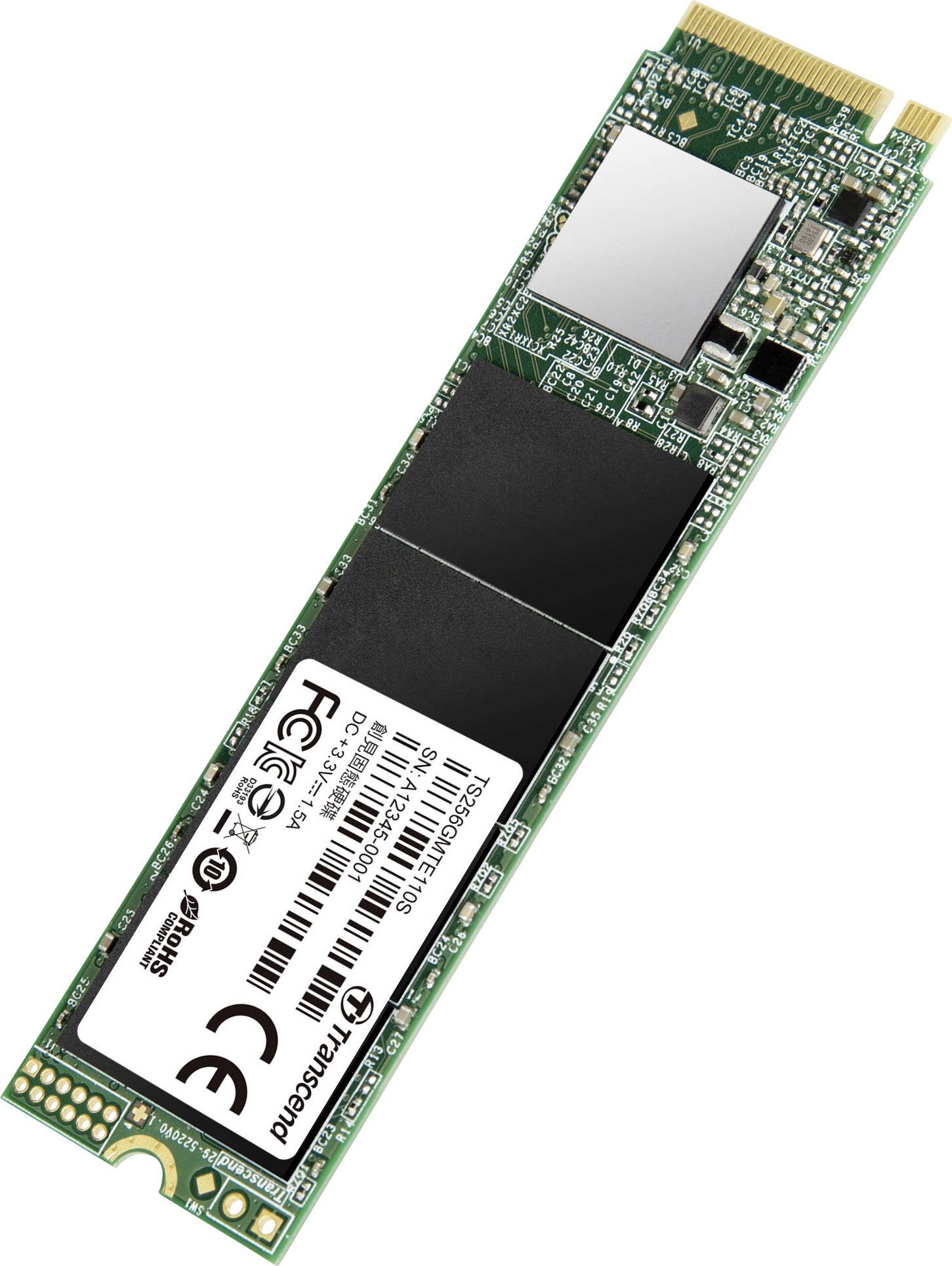 Transcend 110S 256 GB NVMe/PCIe M.2 internal SSD M.2 NVMe PCIe 3.0 x4  Retail TS256GMTE110S