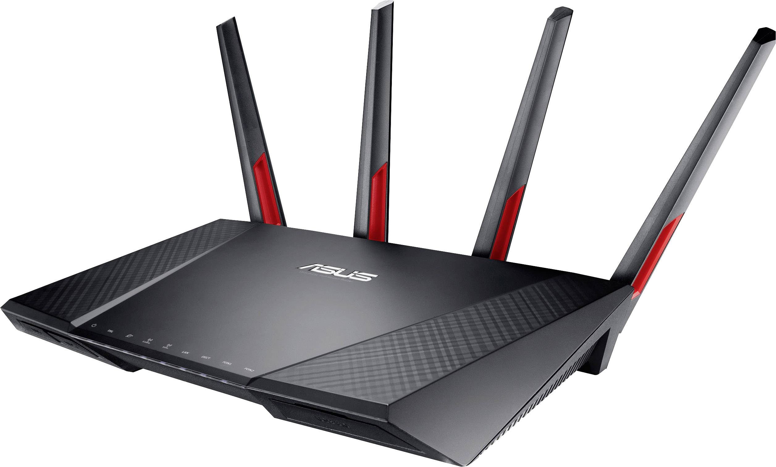 Asus DSL-AC68VG VOIP Wi-Fi modem router Built-in modem: VDSL, ADSL, ADSL2+ 2.4 GHz, 5 GHz