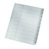 Leitz 1280 Index A4, Oversized 1-10 Polypropylene Grey 10 dividers 12800000