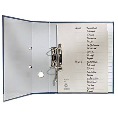 Leitz 4300 Index A4 A-Z Flax paper Grey 20 dividers 43000085-1