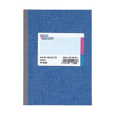 Koenig & Ebhardt Kladde 8615172 Notebook Ruled Blue No. of sheets: 96 A5