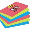 Post-it Sticky note 6556SJ 127 mm x 76 mm Poppy, Neon green, Ultra blue 540 sheet