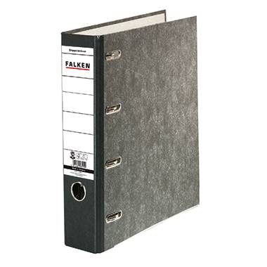 Falken Lever arch file S70 2 x A5 landscape Spine width: 70 mm Black Paste paper 4 brackets 11285426