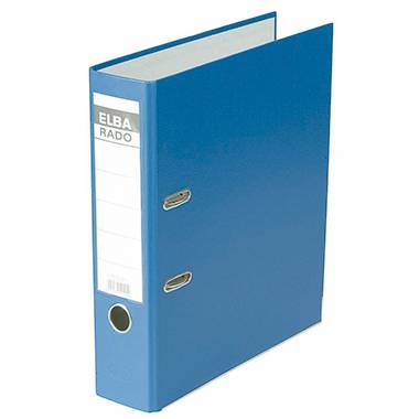 Elba Folder Rado brillant A4 Spine width: 80 mm Blue 2 brackets 100022612-0