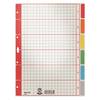 Leitz 4350 Index A4 Blank Cardboard Grey 6 dividers 43500085