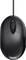 Black cable mouse viewed from above, 'hama' brand name on the front, with scroll wheel in the middle, ergonomic design for computer.
