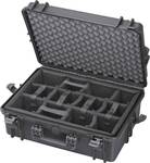 Waterproof plastic case with CAM insert 555 x 428 x 194 mm
