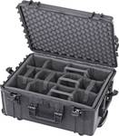 Waterproof plastic case with CAM insert 594 x 473 x 270 mm
