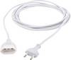 HAWA R697 Current Cable extension 2.5 A White 2.00 m H03VVH2-F 2X 0,75 mm² ribbon