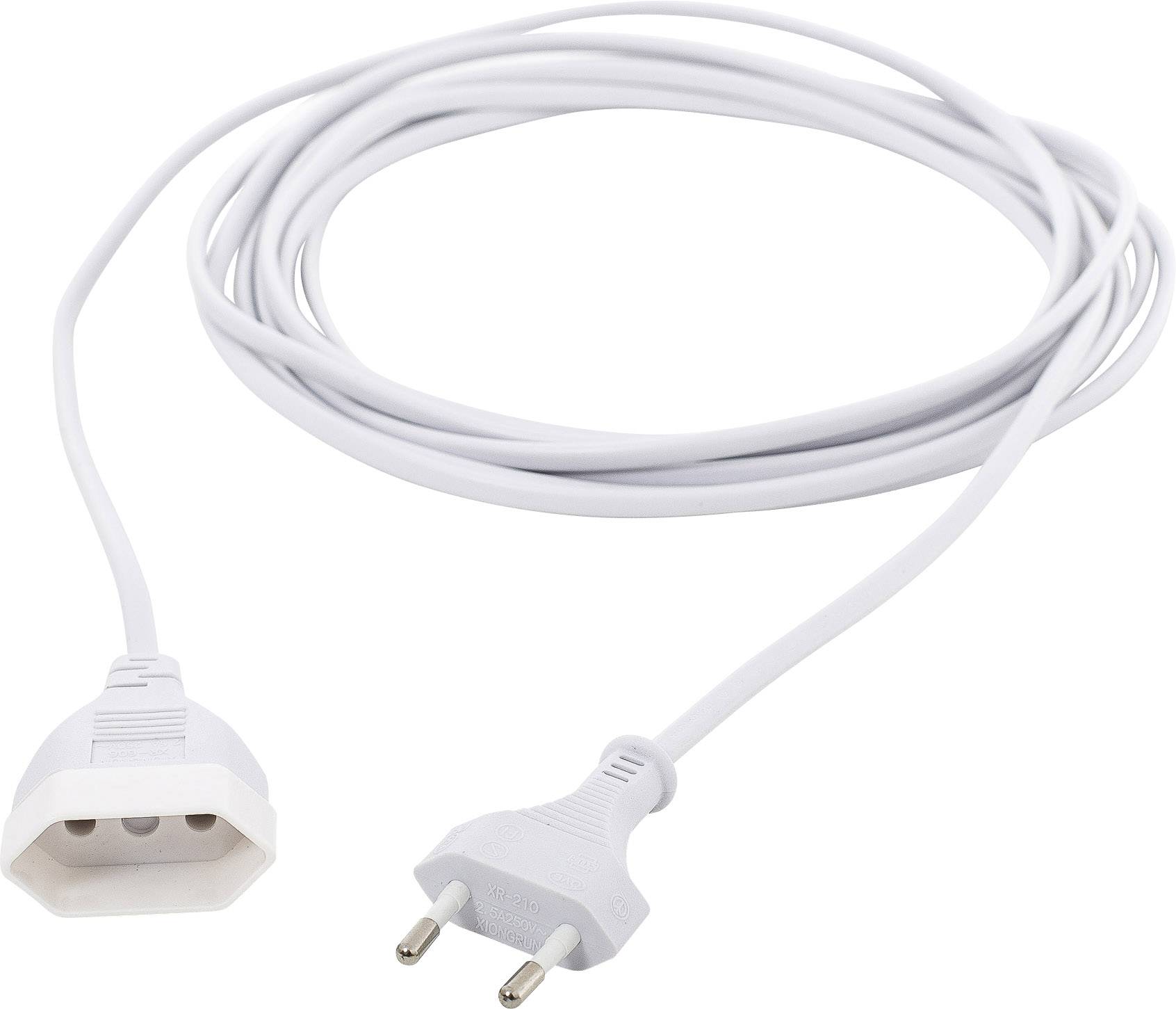 HAWA R699 Current Cable extension 2.5 A White 5.00 m H03VVH2-F 2X 0,75 mm² ribbon
