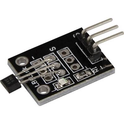 An infrared reflection sensor module with black and silver components, suitable for Arduino or Raspberry Pi projects.