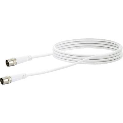 White, spirally wound S-Video cable with two 4-pin plugs at each end, suitable for audiovisual devices.
