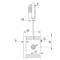 Technical Drawing of a Heat Sink with Dimensions: 40 mm width, 25 mm height, 6 mm fin length. Pin with a diameter of 11 mm.