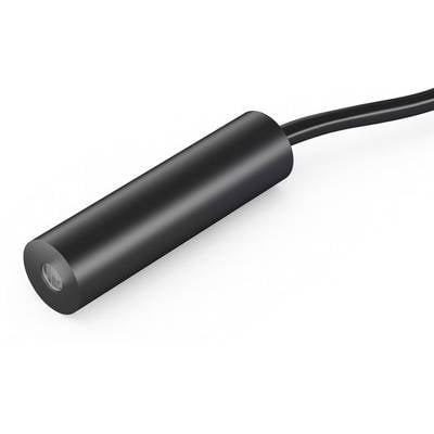 A small, cylindrical, black sensor with cable connection on a white background, likely for technical applications.