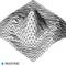 Three-dimensional wire mesh model with a central elevation. Lower corner displays 'Picotronic' logo.