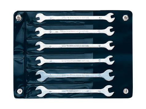 Bahco 1933M/6T Double-ended open ring spanner set 6-piece Spanner size (metric) 4 - 7 mm