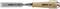 Wood chisel with wooden handle and metal blade, engraved with 'BAHCO'.