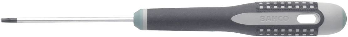 A screwdriver with a grey handle and silver blade, suitable for tightening or loosening screws.