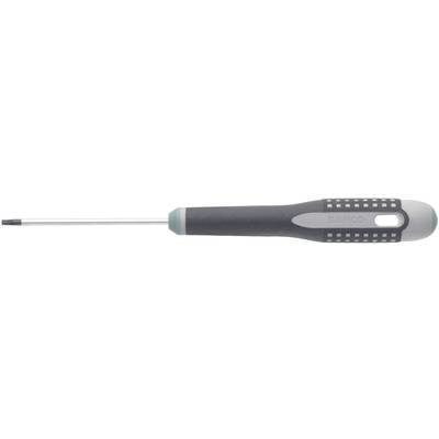 A screwdriver with a grey handle and silver blade, suitable for tightening or loosening screws.