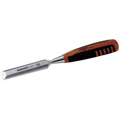 Wood chisel with wooden handle and metal blade. Marked 'BAHCO 424P'. Tool for cutting or shaping wood.