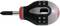 A Phillips head screwdriver with a short, ergonomic handle. The handle is black and grey with red accents.