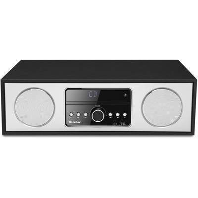 Karcher DAB 4500CD Desk radio FM AUX, CD, USB, Bluetooth Black, Silver
