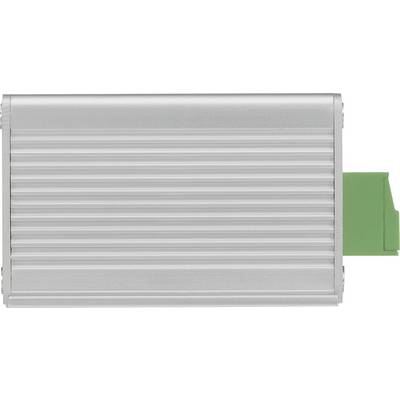 Silver, rectangular device with a green end cap, most likely an electronic adapter or storage device.