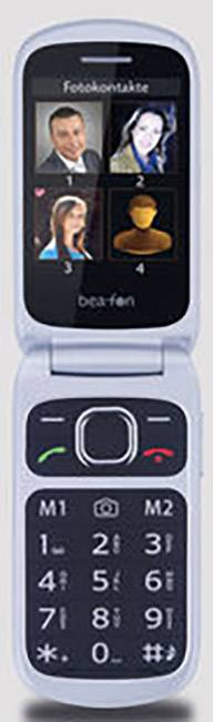 beafon SL630 Big button flip top mobile phone Black, Silver-3