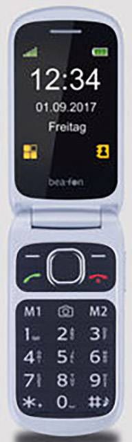 beafon SL630 Big button flip top mobile phone Black, Silver-5