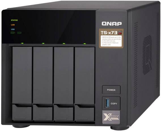 QNAP TS-473 NAS server casing 4 Bay 2x M2 slot TS-473-4G-1
