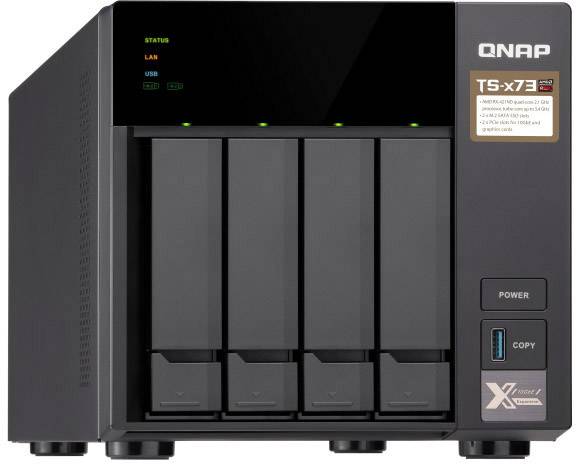 QNAP TS-473 NAS server casing 4 Bay 2x M2 slot TS-473-8G-4