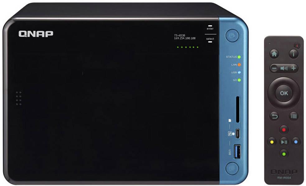 QNAP TS-653B NAS server casing 6 Bay SD card slot TS-653B-8G