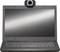 'A laptop with a webcam mounted on the screen edge.'