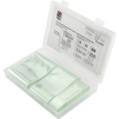A plastic organiser with multiple small compartments, with a lid featuring an overview with symbols and descriptions.