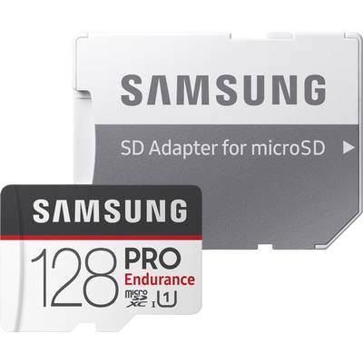 Samsung Pro Endurance microSDXC card 128 GB Class 10, UHS-I incl. SD adapter, 4k video support
