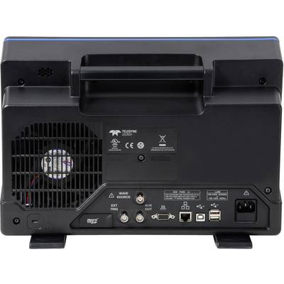 'Rear view of a projector with connections and ventilation slots. Visible connections: HDMI, USB, Ethernet and audio outputs.'