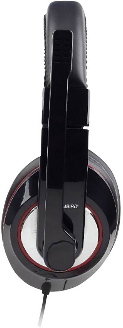Gembird MHS-U-001 Over-ear headset Corded (1075100) Black Volume control, Microphone mute PC-2