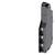 A black electrical module with multiple terminal connections on the front, vertically oriented. Suitable for electrical cabinets.